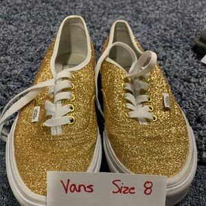 Gold Sparkly Vans